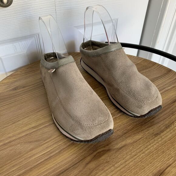 Womens Vans Suede Street Clog II Shoes Size 8.5 Slip-On Beige - Picture 12 of 16